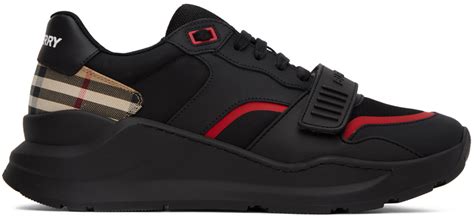 mens burberry black sneakers|padded classic Burberry sneakers men.